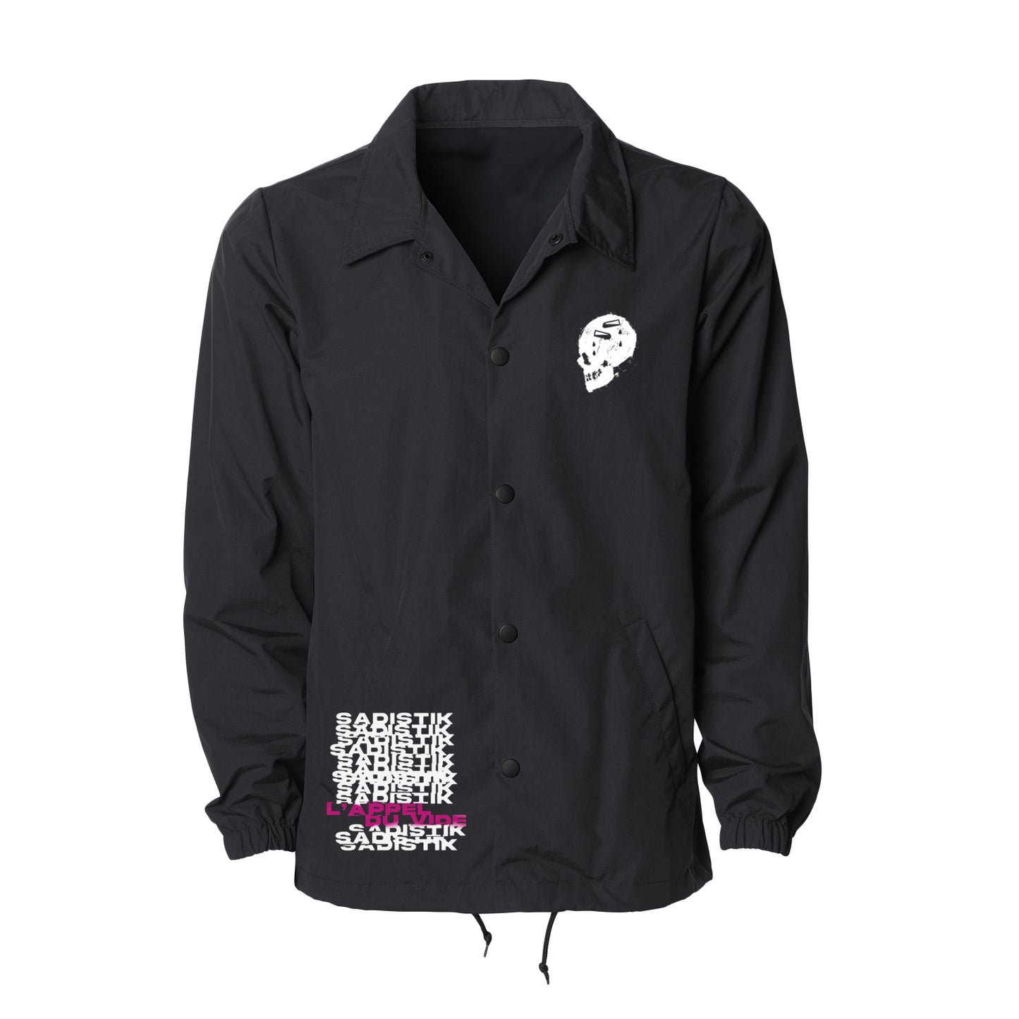 L'appel Du Vide Black Windbreaker Jacket