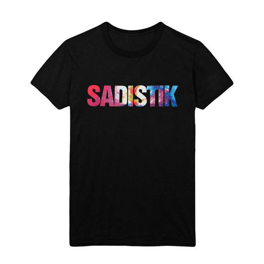 Multi-Color Logo Black T-Shirt