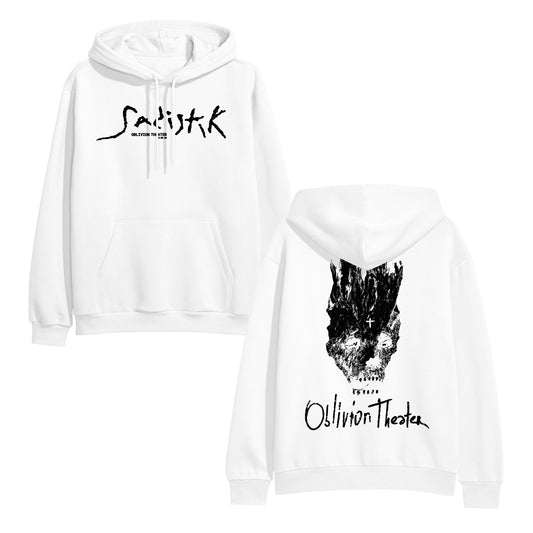 Oblivion Theater White Hoodie